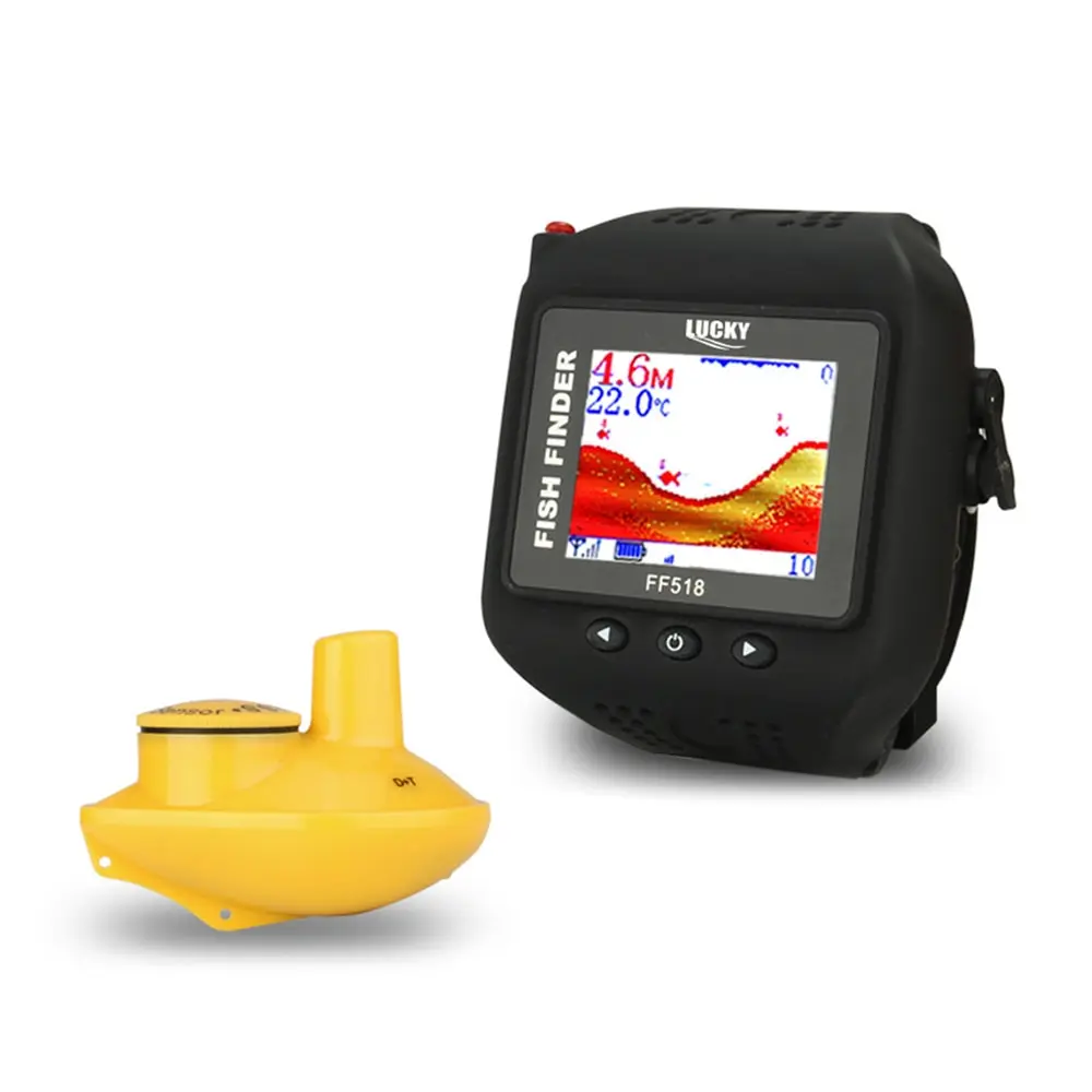 

LUCKY Watch Type Sonar Fish Finder Wireless Fishfinder 200FT 60M Range Portable Fishing Sounder