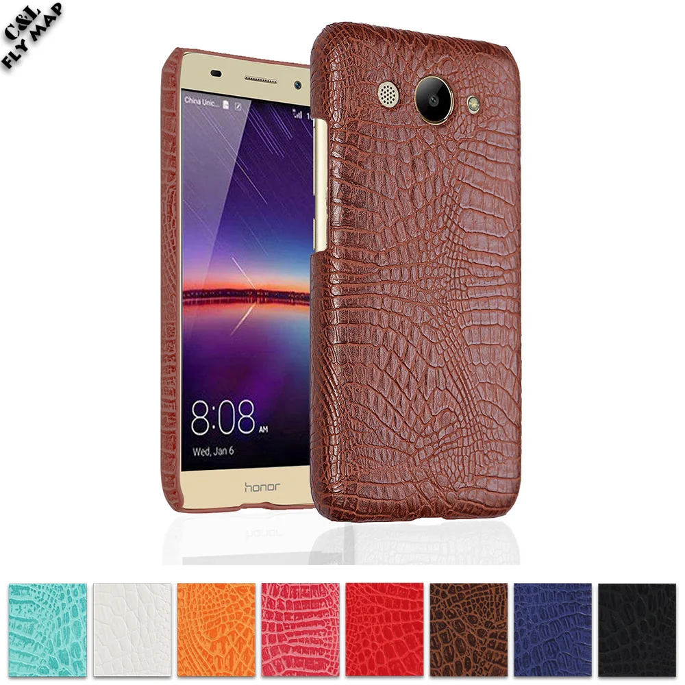 Crocodile Case for Huawei Y3 2017 CRO-L22 CRO-U00 CRO-L23 Hard PC Protective Phone Cover Coque for Huawei Y 3 2017 CRO L22 Case