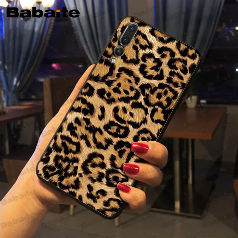 White Beige Grey Leopard