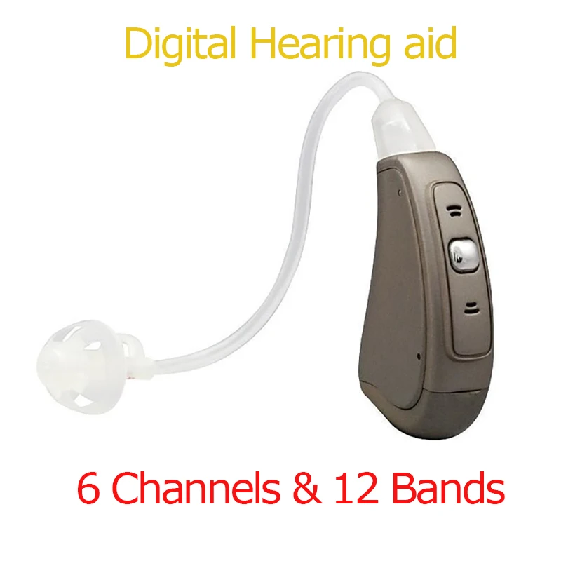 

Digital 6 Channels & 12 Bands Hearing Aid Fully Manual Control BTE Digital Program Hearing aids EP07Sound Amplifier Dropshipping