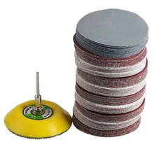 Special Offers 100Pcs 3inch 75mm Sanding Disc Round Abrasive Dry Sandpaper with 1Pcs Back-up Pad For Sanding Disc Polish Cleaner Tools Special Offers 100Pcs 3inch 75mm Sanding Disc Round Abrasive Dry Sandpaper with 1Pcs Back-up Pad For Sanding Disc Polish Cleaner Tools