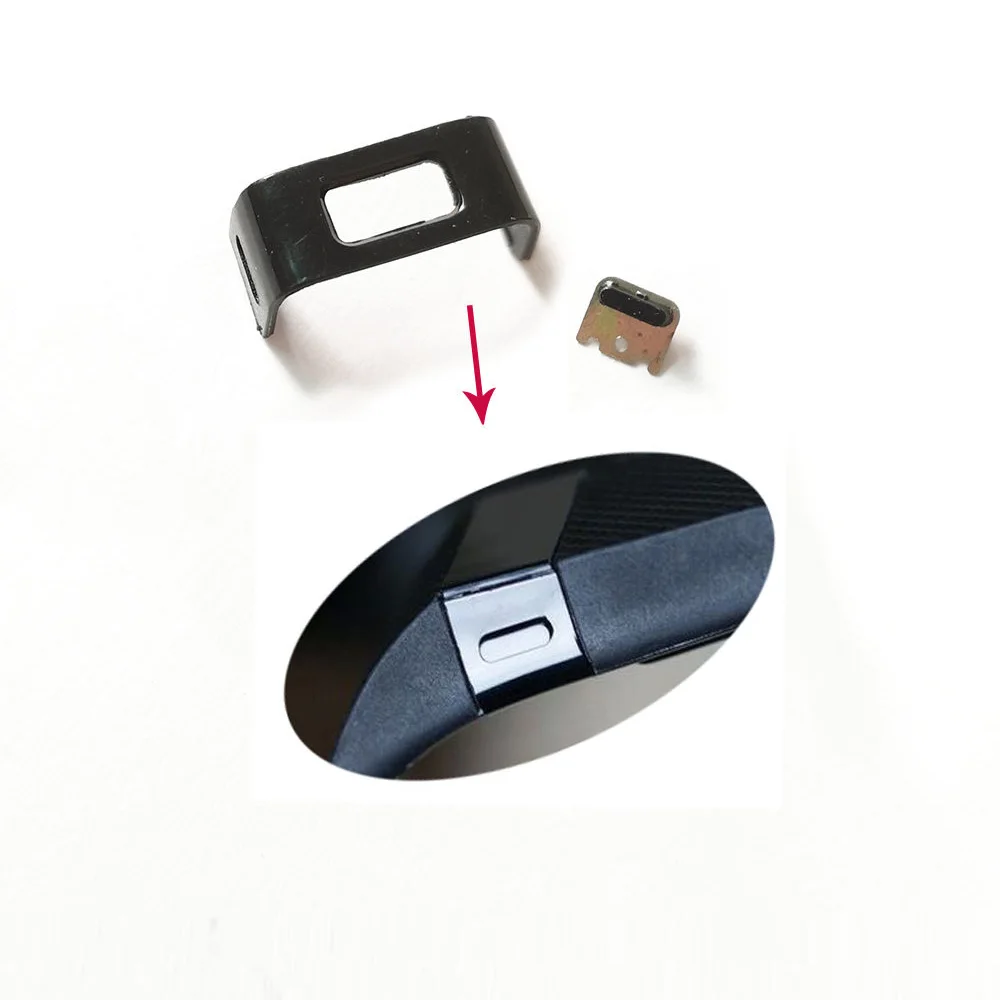 Зажим пряжка для зарядки смарт браслета со сменной кнопкой Fitbit Charge
