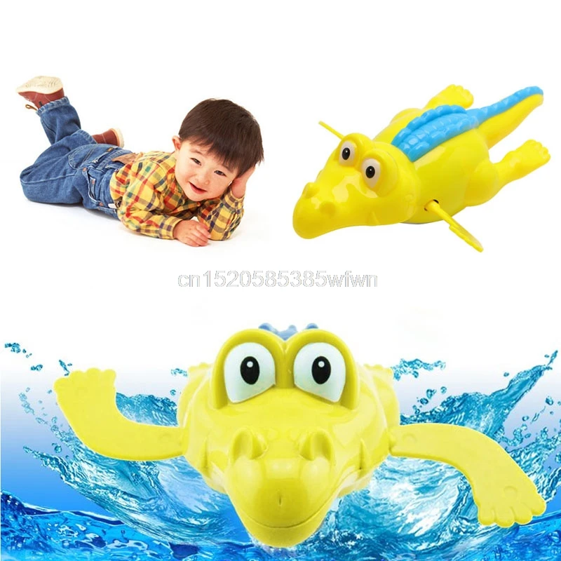 

Cildren Baby Bathing Float Crocodile Animal Clockwork Toy Funny for kids #HC6U# Drop shipping