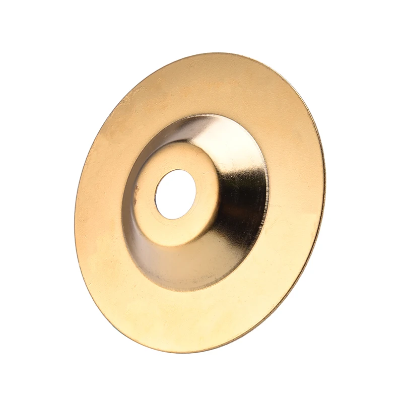 PW TOOLS 100 mm Gold Diamond Titanium Grinding Wheel Polishing Disc Pads Grinder Cup Angle Grinder Rotary Tool Grind Stone Glass grinding disc abrasive wheel grinding wheel