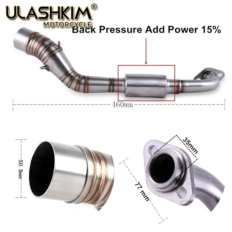 

Free shipping Motorcycle exhaust pipe for Yamaha NMAX155 NMAX125 N MAX125 N MAX155 muffler Q