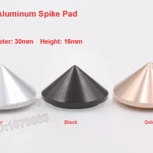 1 комплект/4 шт. полностью алюминиевый БУР с фиксатором для ножки ног коврик Усилитель громкоговорителя шип ударопрочный штыревая колодка 30*16 мм