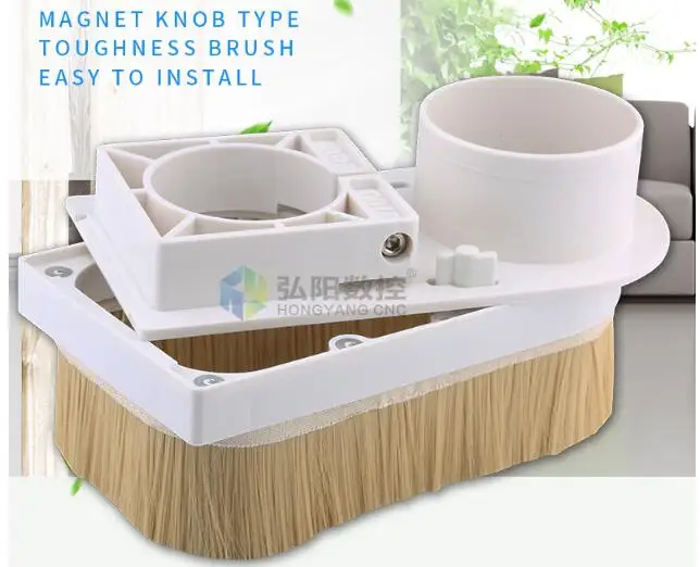 

Newest type spindle Nut dust cover 85mm 90mm 100mm easy clearing using good quality spindle dust collector connect cnc router