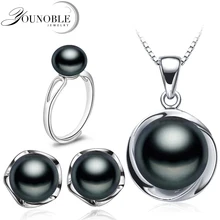 Real Wedding Natural Pearl Jewelry Sets 925 Silver Earring Set,Freshwater Pearl Sets Necklace Ring Women Best Birthday Gift Real Wedding Natural Pearl Jewelry Sets 925 Silver Earring Set,Freshwater Pearl Sets Necklace Ring Women Best Birthday Gift
