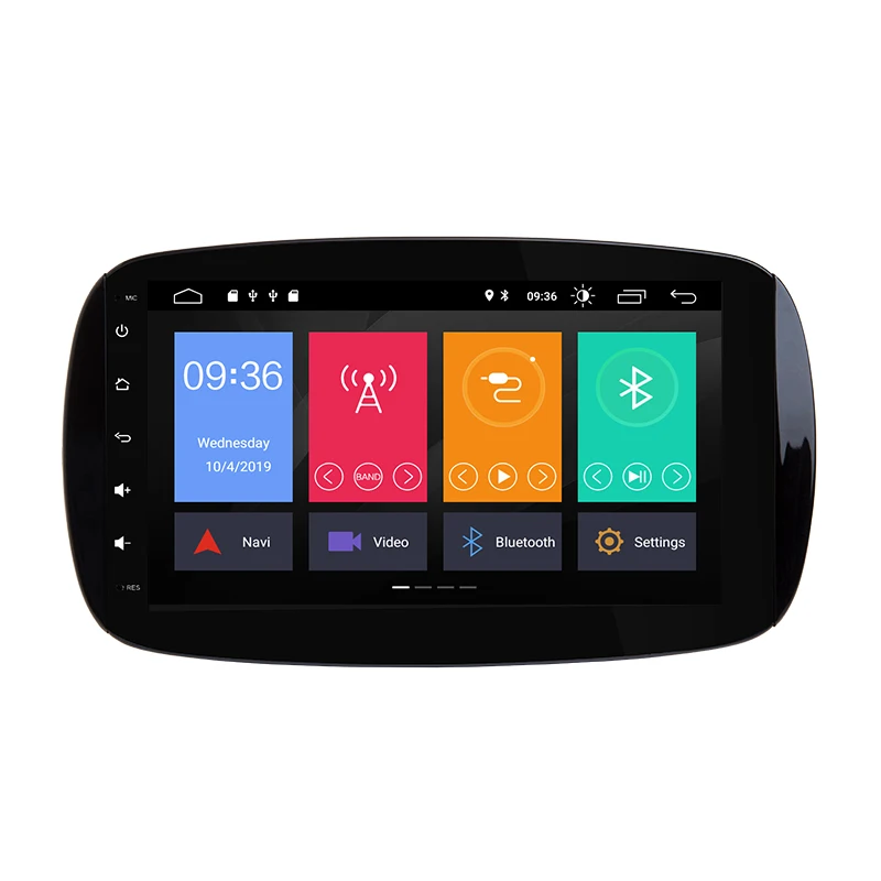 Clearance Xonrich Car Multimedia Player 1 din Android 9.0 NO DVD Autoradio For Mercedes/Benz Smart Fortwo 2015 2016 2017 GPS Navigation 4G 2