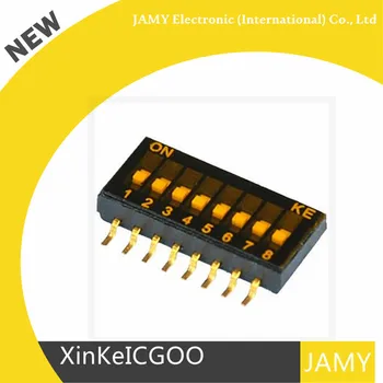 

Free shipping 100PCS DSHP08TSGER 1.27MM dialing switch 8 bits 16P