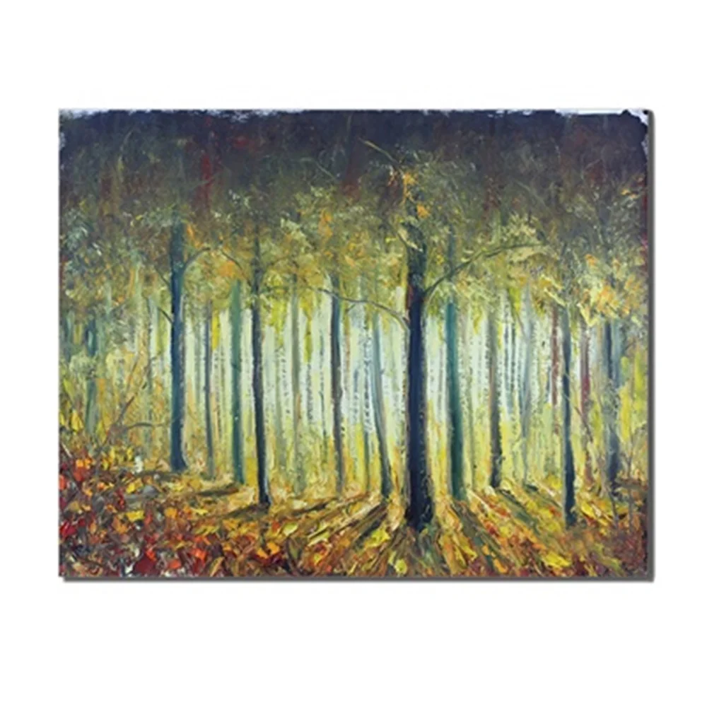 

No Frame Abstract Forests Fresh Simple Living Room Canvas Print Wall Oil Painting Posters Creative Artworks Unique Gifts On Wall