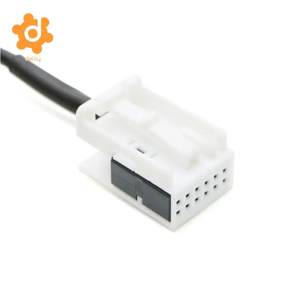 Car Audio 3.5mm Aux Jack 12Pin Plug Adapter Cable for VW Polo Skoda Octavia