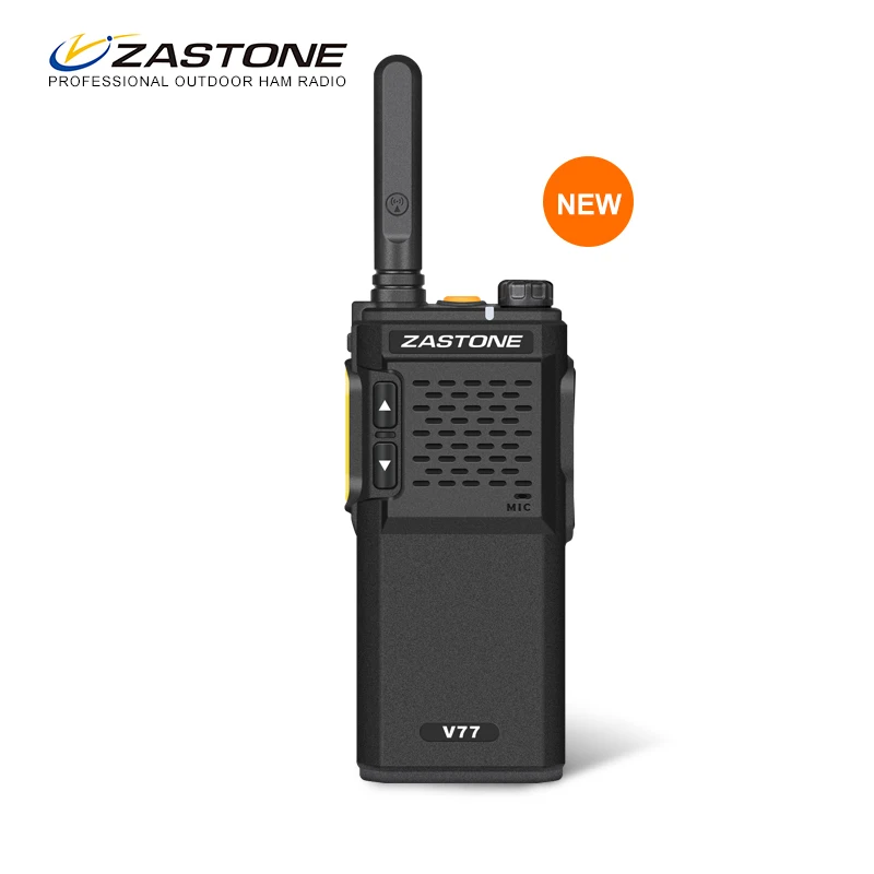 Zastone ZT-V77 Mini Portable Walkie Talkie UHF 400-470MHz 1500mAh Battery HF Transceiver Communicator Handheld Two-Way Ham Radio