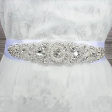 Роскошные атласные свадебные хрустальные пояса длинные свадебные ленты с бриллиантами жемчуг свадебные аксессуары: пояса стразы вечерние платья ремни