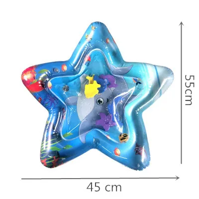 Детский Надувной Игровой коврик Детская Морская жизнь утолщенный ПВХ животик время похлопывающийся коврик детская подушка для воды подарки для детей - Цвет: 4