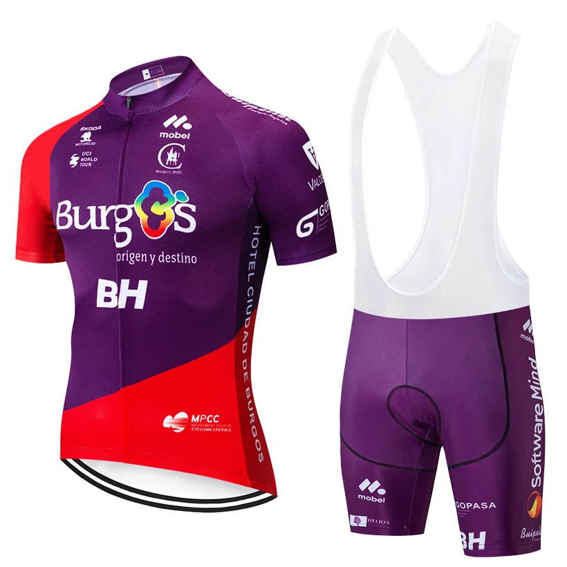 

2019 NEW Burgs BH TEAM CYCLING jersey 20D gel pad bike shorts set MTB Ropa Ciclismo sobycle mens summer bicycling Maillot wear