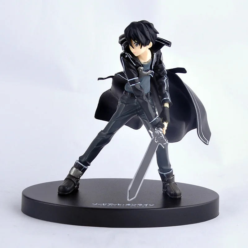Лидер продаж Каблук 16 см Новое поступление фигурку аниме Sword Art Online Кирито боевой