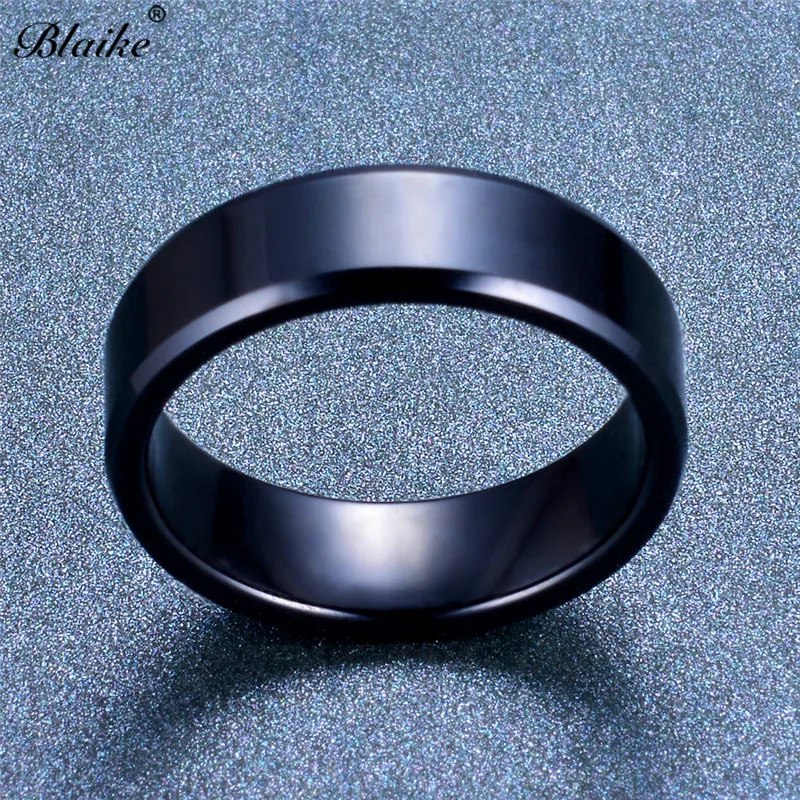 Blaike черные/белые/желтые/розовые/Серебристые керамические кольца для мужчин свадебное кольцо для женщин кольцо Хэллоуин украшения в подарок на год
