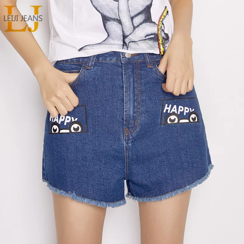 2018 LEIJIJEANS Летний стиль размера плюс L-6XL с кисточками высокой талией повседневные