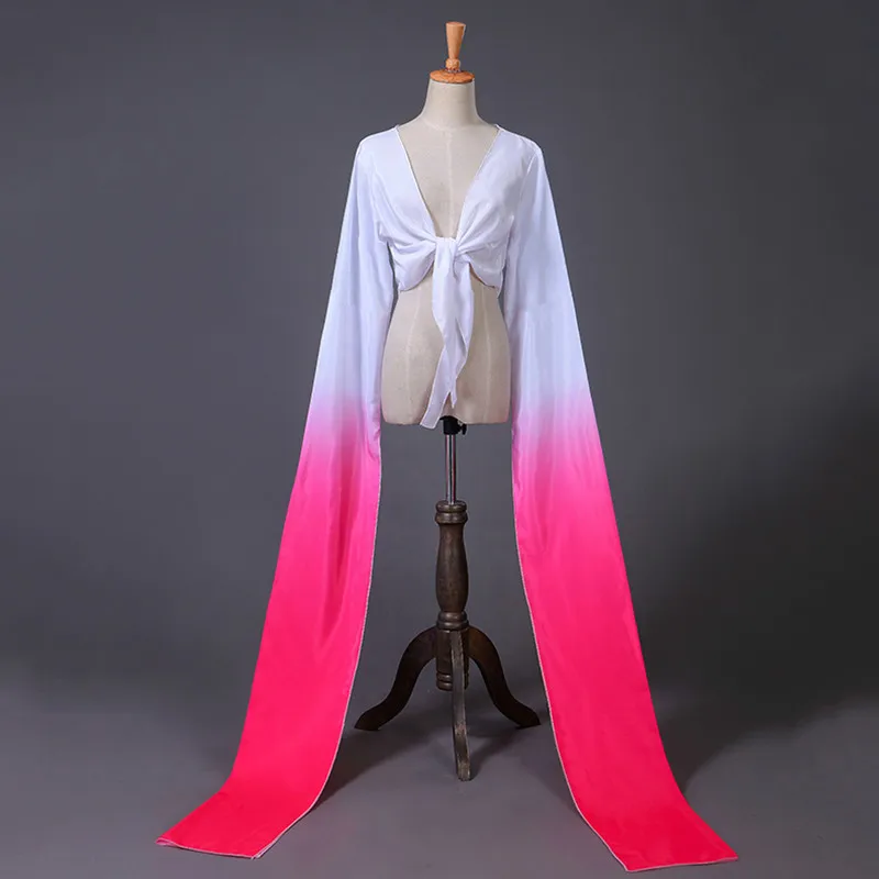 as picture Многоцветный Hanfu воды рукава в классической Пекинской оперы Тибетский для взрослых детей практиковаться танцевальная одежда Yangko одежда - Цвет: as picture