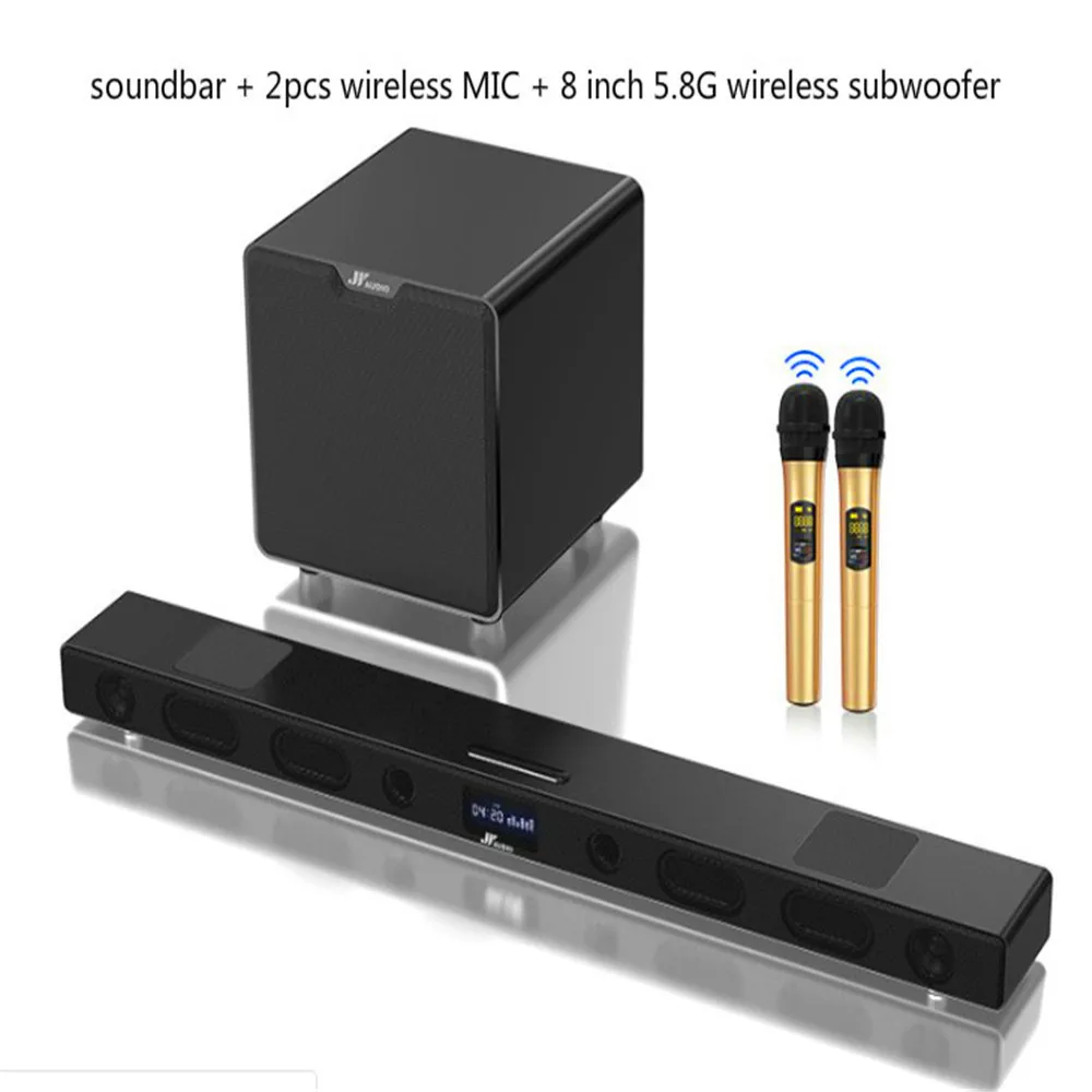 5.1 Speaker System Home Theater Sound System Music Center Soundbar Tv Column Sound Bar Surround Tv Home Cinema System Audio - Цвет: b9 ws9 2xmic