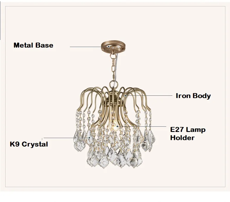 Подвесные светильники, современный кристалл K9, светодиодный подвесной светильник, подвесные светильники, абажур для столовой, гостиной, спальни, кухни