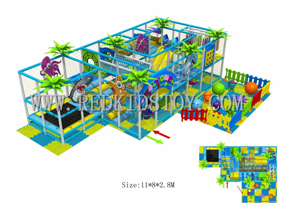 

Exported to USA Eco-friendly Indoor Playground for Kids CE Certificated Children Indoor Naughty Castle 151110b