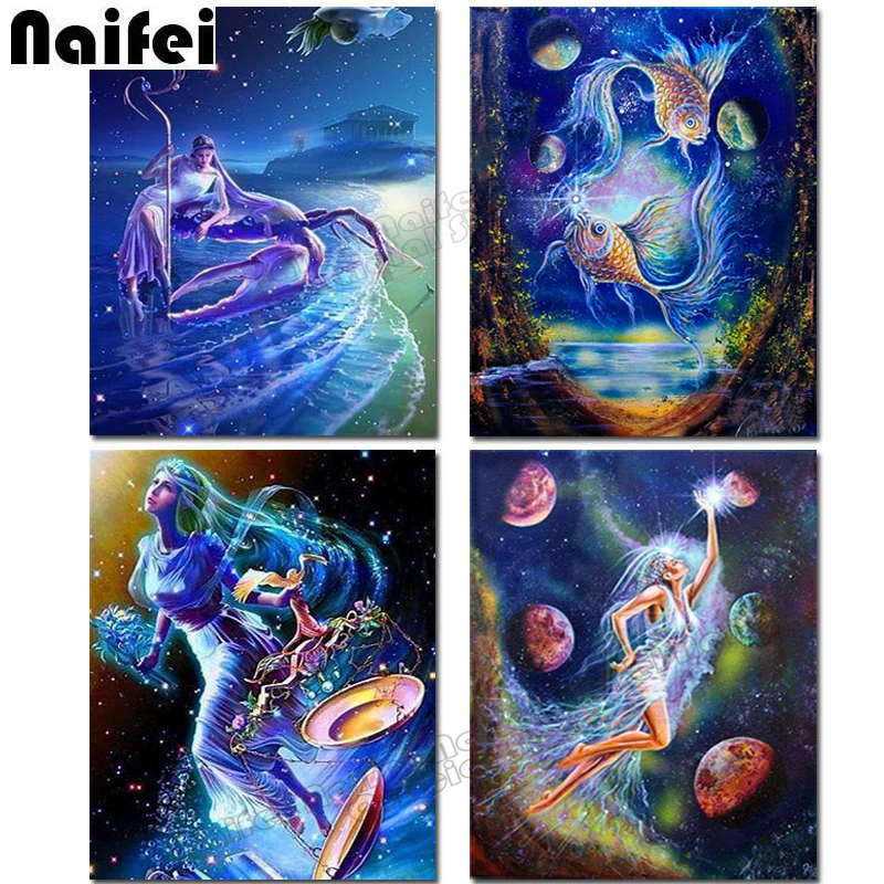

DIY Diamond Embroidery Painting Gemini Painting,Aries,Taurus,Cancer,Leo,Virgo,Libra,Scorpio,Sagittarius,Capricorn,Aquarius