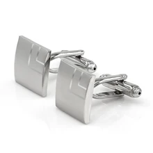 Лазерная запонки с гравировкой Посеребренная Abotoadura Masculina брендовая запонка модная запонка Link