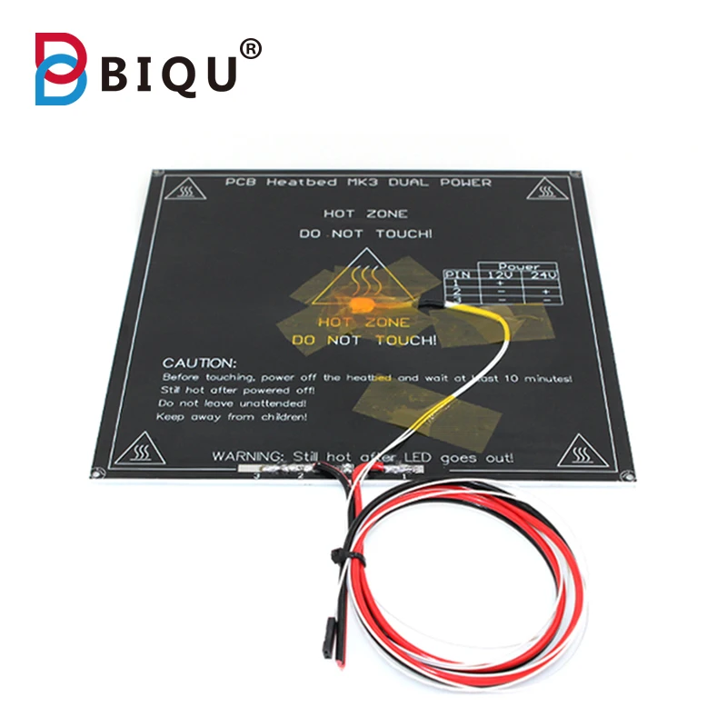 Запчасти для 3D принтера BIQU3D печатная плата MK3 тепловой стол двойное питание +