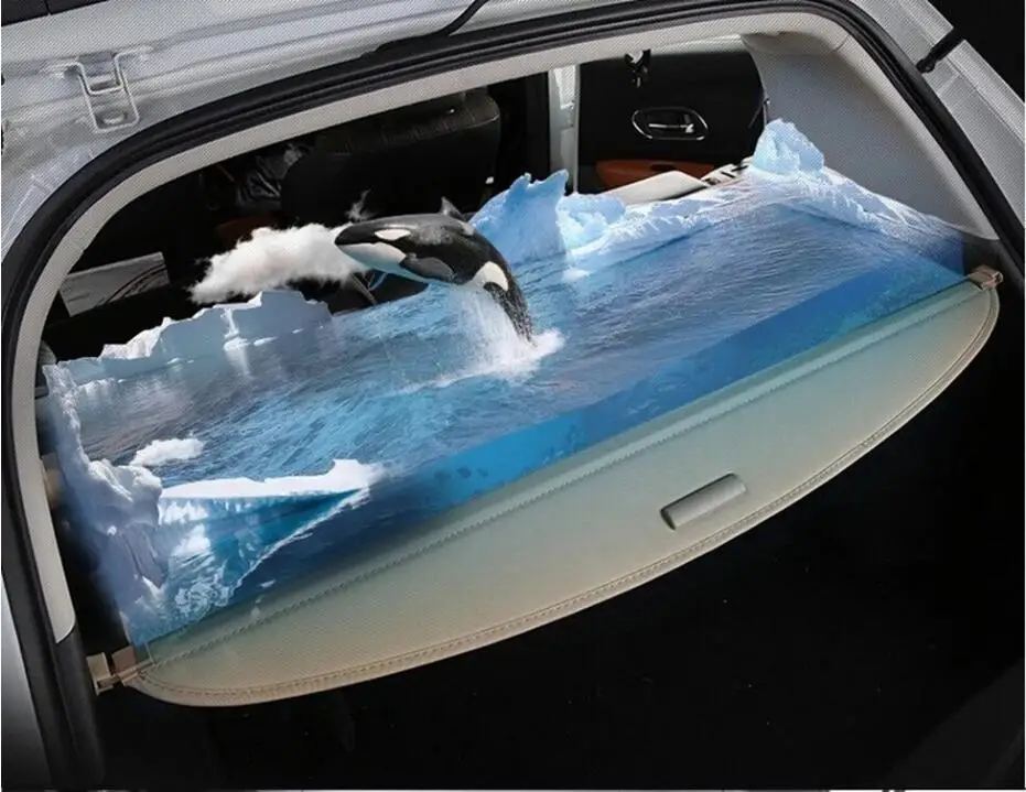 

High Qualit Car Rear Trunk Cargo Cover Security Shield Screen shade Fit For Skoda Yeti 2014 2015 2016 Rear BY EMS