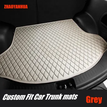 

ZHAOYANHUA Car trunk mats for Peugeot 206 207 2008 307 308sw 3008 408 4008 508 rcz car styling carpet floor liner