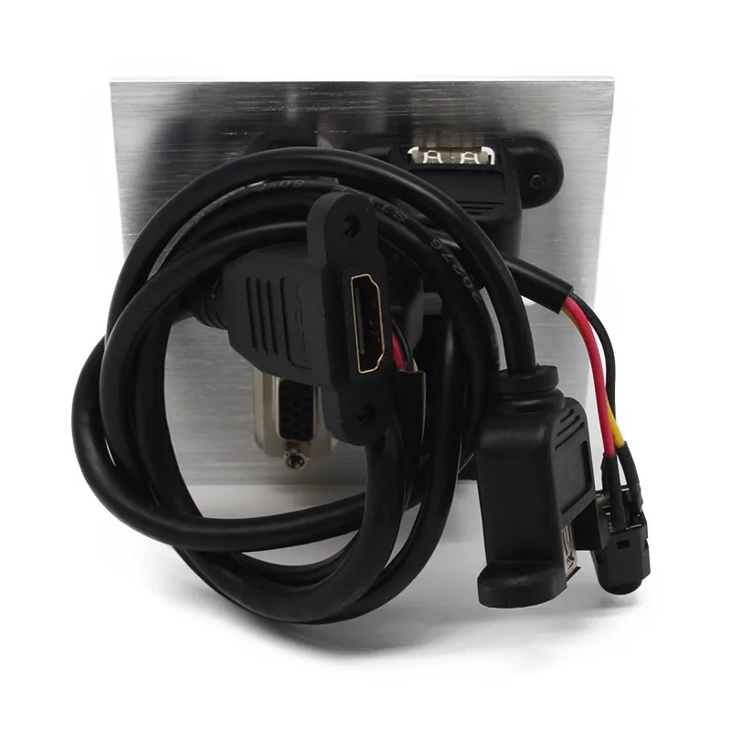 Wall Socket \\ HD HDMI \\ VGA USB NETWORK RJ45 Audio Video Information Outlet Panel /Multimedia Home Hotel Rooms KTV Wall Socket Wall Socket \\ HD HDMI \\ VGA USB NETWORK RJ45 Audio Video Information Outlet Panel /Multimedia Home Hotel Rooms KTV Wall Socket