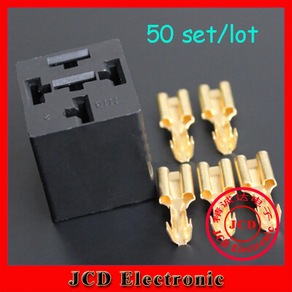 50 sets Square automotive relay sockets / Universal Relay Socket Relay