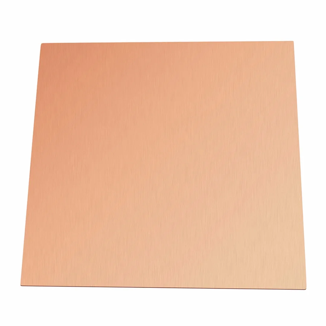1Pcs 0.5mm Thickness 99.9% Pure Copper Cu Sheet Thin Metal Foil Sheet 100mmx100mm with Corrosion Resistance For Industry Tools