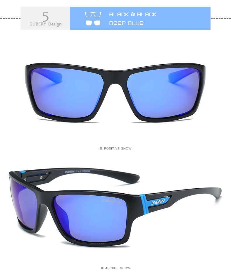 DUBERY Марка Дизайн поляризованные солнцезащитные очки Для мужчин водительские очки мужской Винтаж солнцезащитные очки для мужчин Spuare зеркало летние UV400 Óculos