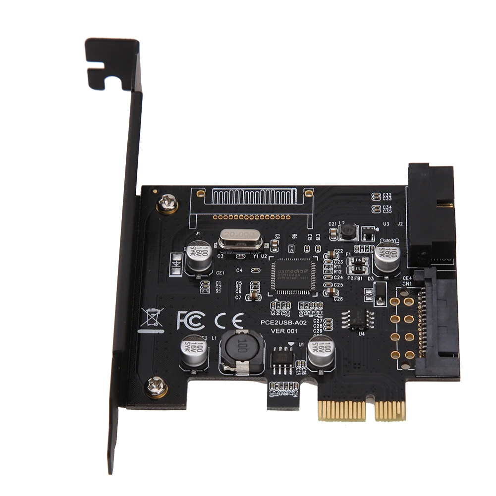 Conector PCI-E Express USB 3,0 PCI-E 19pin y tarjeta de expansión de alimentación SATA de 15 pines adaptador de controlador USB 3,0 en las tarjetas Conector PCI-E Express USB 3,0 PCI-E 19pin y tarjeta de expansión de alimentación SATA de 15 pines adaptador de controlador USB 3,0 en las tarjetas