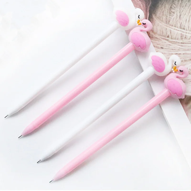 

1pcs/lot Flamingo Gel Pens 0.5mm Black Ink Kawaii Pens Promotional Gifts Stationery School Office Supplies