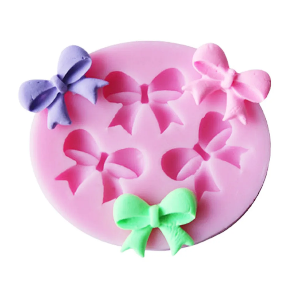 Силиконовая форма для торта цветок бантик 3D форма для помадки инструмент для украшения торта Шоколадное Мыло трафареты кухонные аксессуары для выпечки