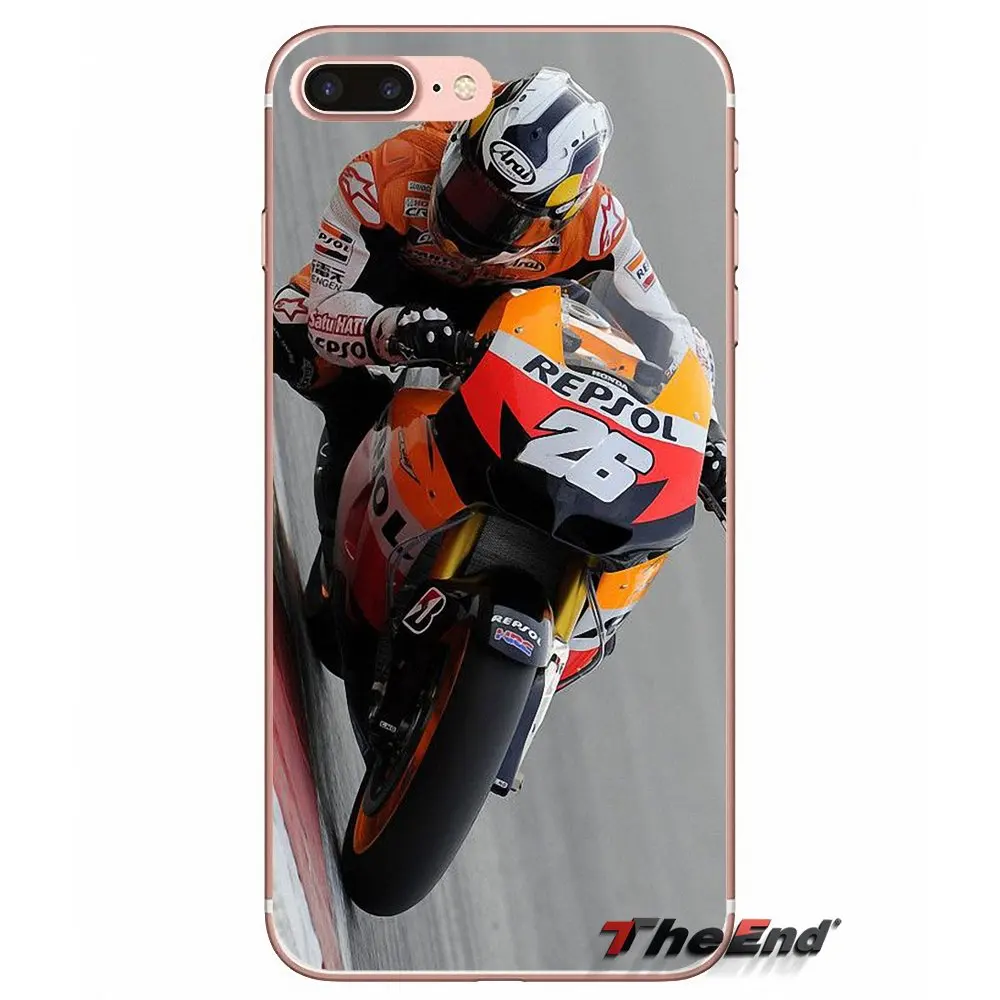 

For Sony Xperia Z Z1 Z2 Z3 Z5 compact M2 M4 M5 E3 T3 XA Aqua LG G4 G5 G3 G2 Mini Dani Pedrosa 26 MotoGP Poster Soft Case