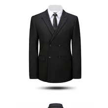 3 предмета(куртка+ брюки+ галстук-бабочка), мужские костюмы с заостренным отворотом, модный, выполненный на заказ, Terno Masculino Slim Fit, двойные приталенные пиджаки