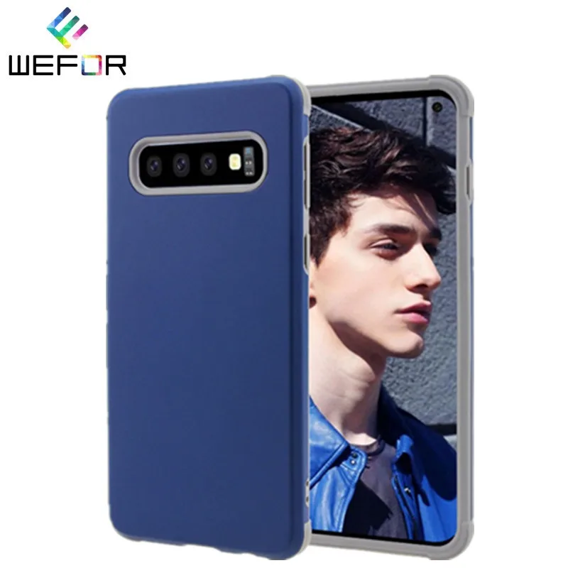 

Shockproof Phone Cases For Samsung Galaxy S10 S10 Plus S10 e Case Durable PC+TPU Hybrid Anti-Knock Full Body Protective Cover