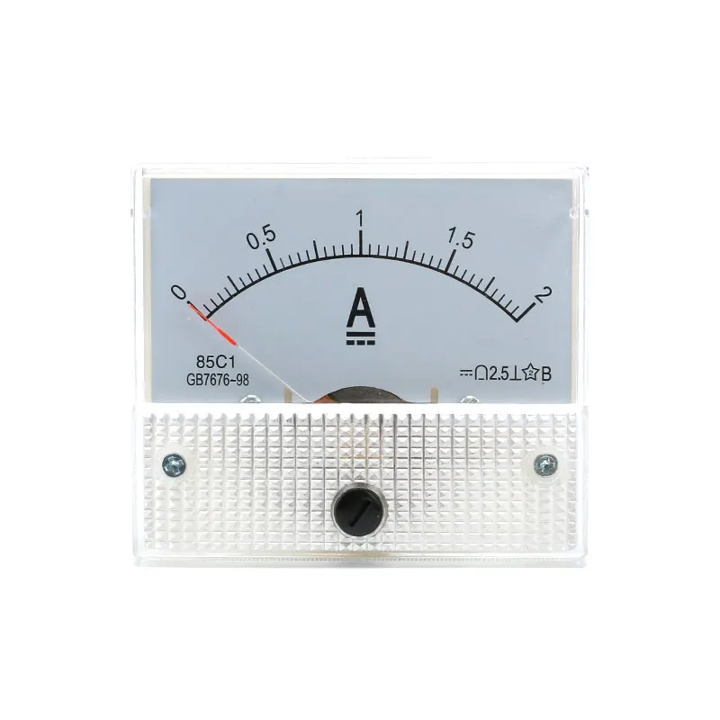 85C1-A DC Аналоговый амперметр измерительный прибор с панелью 1A 2A 3A 5A 10A 20A 30A амперметр тока механические амперметры с шунтом