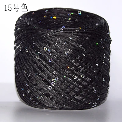 Новинка 250 г уникальный мерсеризованный хлопок с блестящей нитью skein Crafts толстая пряжа для вязания швейной нити, X3053 - Цвет: 15