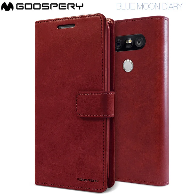 

Original Mercury Goospery Blue Moon Diary PU Leather Flip Card Pocket Wallet Case Cover for LG G5 G6