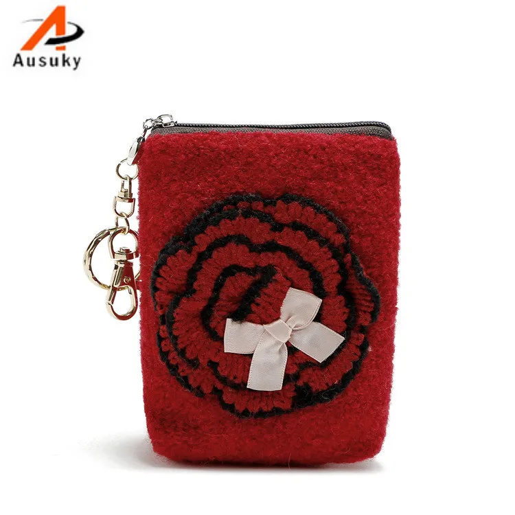 Женский фетровый кошелек дамские повседневные клатчи кошельки для монет