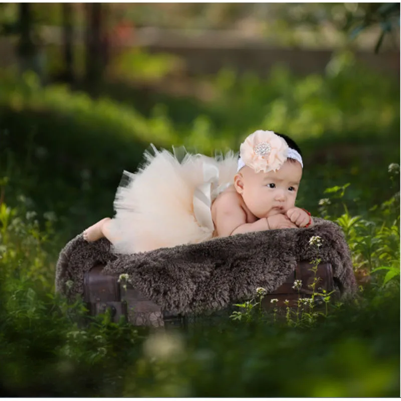 

NEW Baby Tutu Skirt with Matching Flower Headband Set Newborn Photography Props Little Girl Bowknot Tutu Skirt GM003