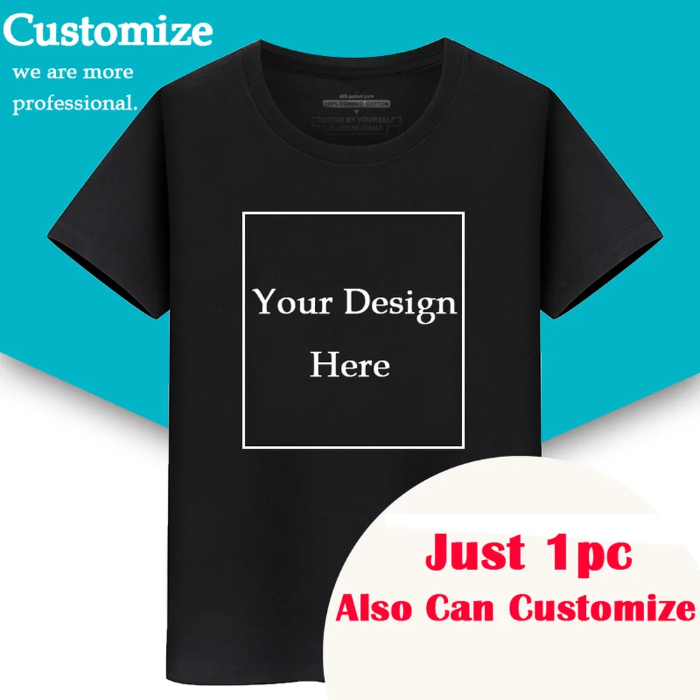 

Men/Women Custom tShirt Free Print Customize Logo Personalized tshirts Free Shipping Custom Text Shirts Send Out Within 3 Days