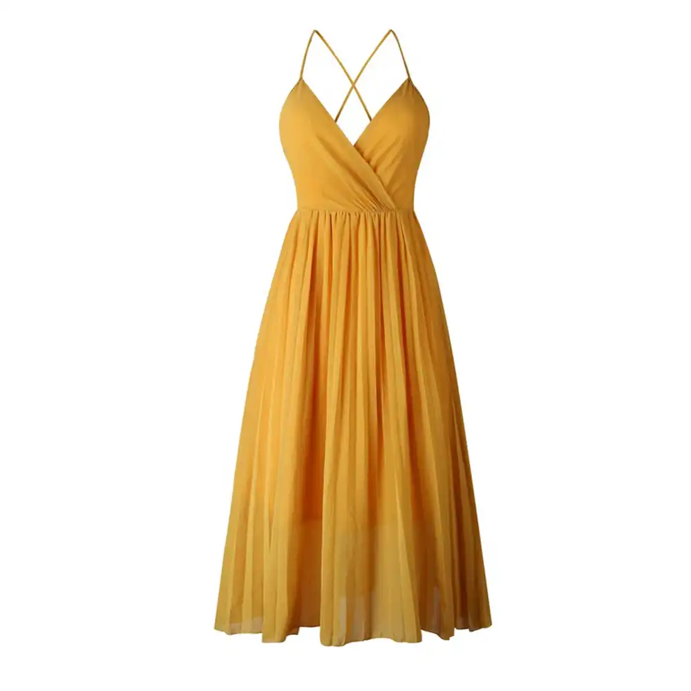 yellow dress summer 2019