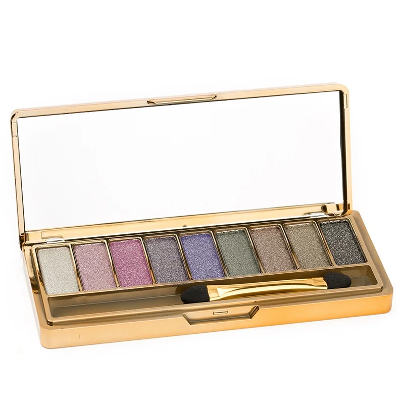 

9 Colors Diamond Bright Makeup Eyeshadow Eye Shadow Maquillage Professional Cosmetic With Brush